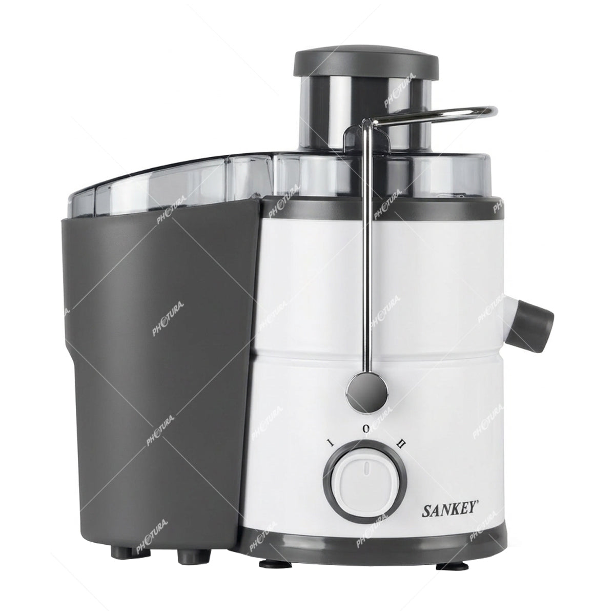 Sankey Extractor de Jugo | 0.5L | Alta Potencia | Colector de Pulpa | 600W | Blanco