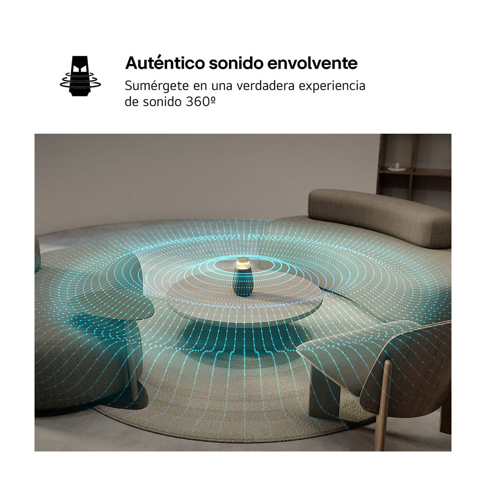 LG XBOOM Go XO2T Bocina Portátil Bluetooth Waterproof |  Sonido 360° | Iluminación | 15H | IP55 | Negro