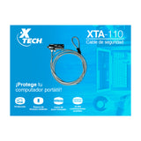 Xtech Cable de Seguridad para Laptop | Combinación de 4 Dígitos