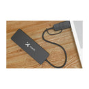 Xtech Adaptador USB 3.0 A a USB C |  4 puertos |  Negro