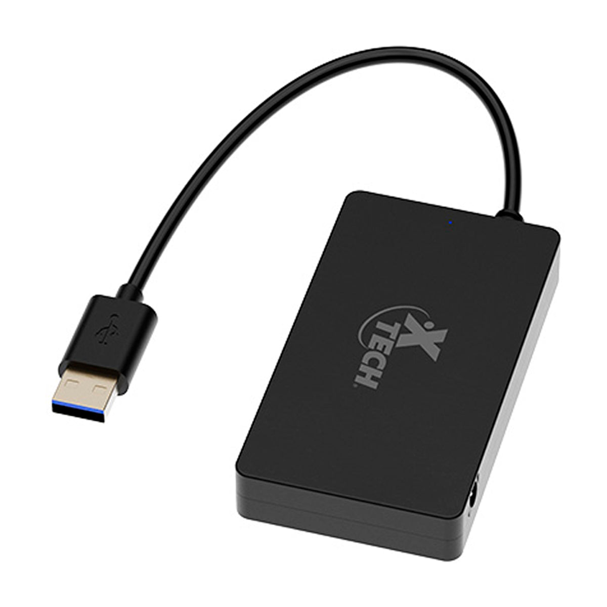 Xtech Adaptador USB 3.0 | 4 puertos | Negro