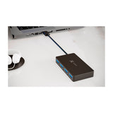 Xtech Adaptador USB 3.0 | 4 puertos | Negro