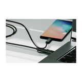 Xtech Cable 2 en 1 USB A / USB C a USB C  | 1.82 Metros | Negro