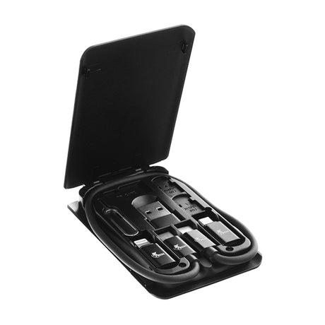 Xtech Estuche Portátil Multifuncional con USB | USB C | Micro USB | Lightning