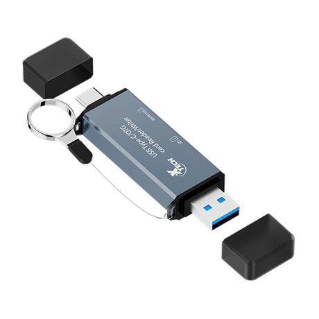 Xtech Lector/Escritor de Tarjetas de Memoria | USB 3.0 / USB Tipo-C | SD/Micro  TF/SD