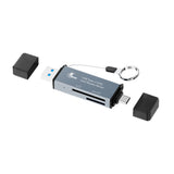 Xtech Lector/Escritor de Tarjetas de Memoria | USB 3.0 / USB Tipo-C | SD/Micro  TF/SD
