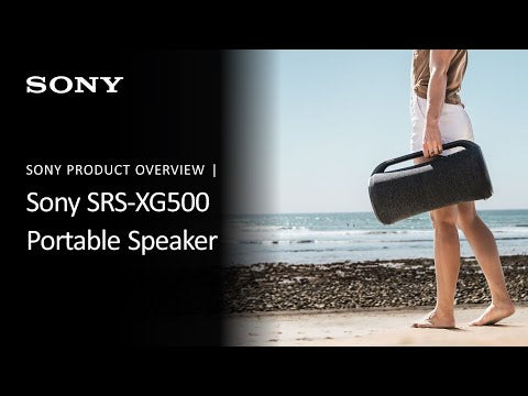 Sony XG500 Bocina Portátil Bluetooth Waterproof | Mega Bass | Luces | 30H | IP66 | Negro