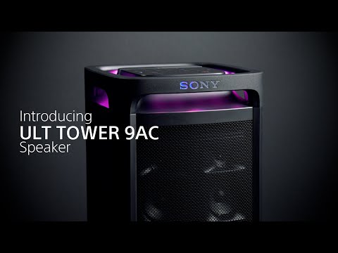 Sony ULT TOWER 9AC Equipo de Sonido | LDAC | X-Balanced | Sonido 360° | ULT Bass Boost | Luces LED | Bluetooth