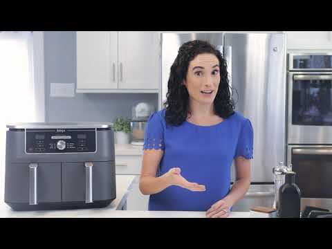 Ninja Foodi Freidora de Aire Digital 6-en-1 | 10QT | 2 Canastas | Tecnología DualZone | IQ Boost | Antiadherente | Negro