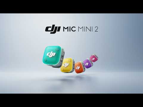 DJI Mic Mini 2 Sistema de Micrófono Inalámbrico Doble Canal | 2 Transmisores | Para Cámaras Profesionales, Smartphones, Tablets y Computadoras | Cubierta Magnética Intercambiable