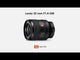 Sony Lente FE 35mm f/1.4 GM