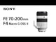 Sony Lente FE 70-200mm f/4 Macro G OSS II