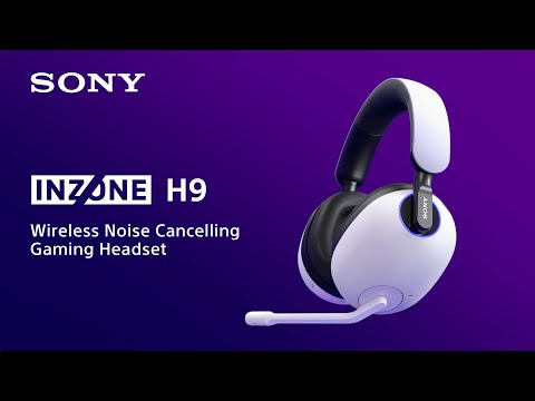 Sony INZONE H9 Headset Gaming Audífonos Inalámbricos Bluetooth Over-Ear para PS5 / PC | Active Noise Cancelling | Negro