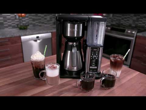 Ninja Cafetera de Especialidad de 10 Tazas | 4 Estilos de Preparación | Espumador Plegable | Negro