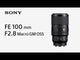 Sony Lente FE 100mm f/2.8 Macro GM OSS