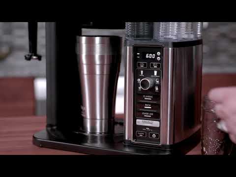 Ninja Cafetera de Especialidad de 10 Tazas | 4 Estilos de Preparación | Espumador Plegable | Negro