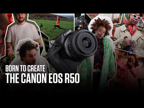 Canon Content Creator Kit | EOS R50 Cámara Digital Mirrorless con Lente 18-45mm IS STM, Stereo Mic, Tripod Grip