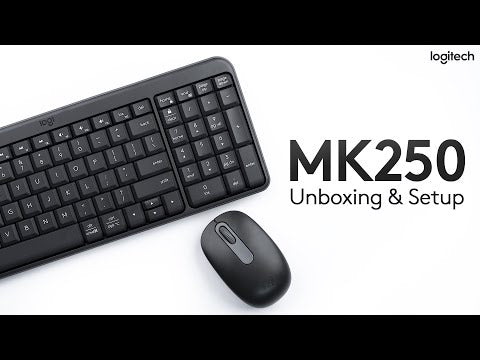 Logitech MK250 Teclado & Mouse Inalámbrico | Accesos Directos | A Prueba de Salpicaduras | Negro