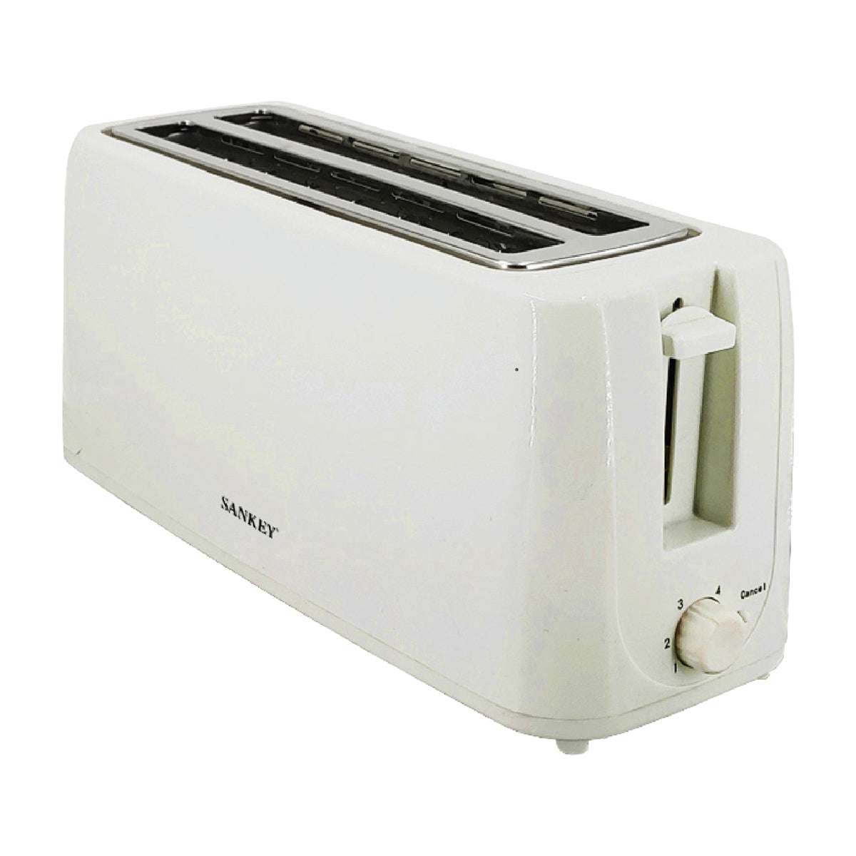 Sankey Tostadora de 4 Rebanadas | Base Antideslizante | Blanco