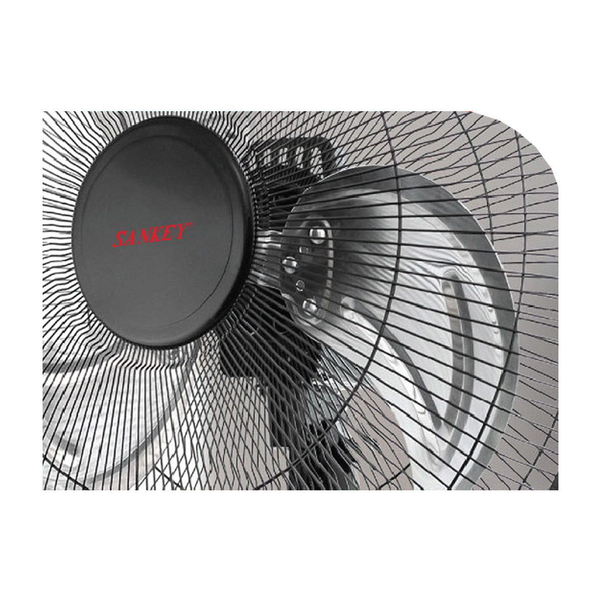 Sankey Abanico de Pared de 18" | 3 Velocidades | Altura Ajustable | Negro