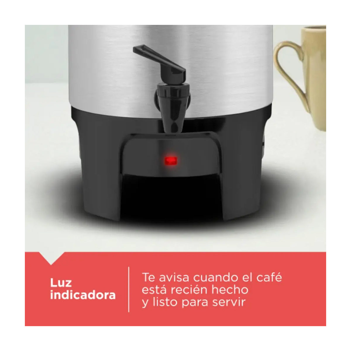 Black & Decker Cafetera Percoladora Comercial de 30 Tazas | Acero Inoxidable
