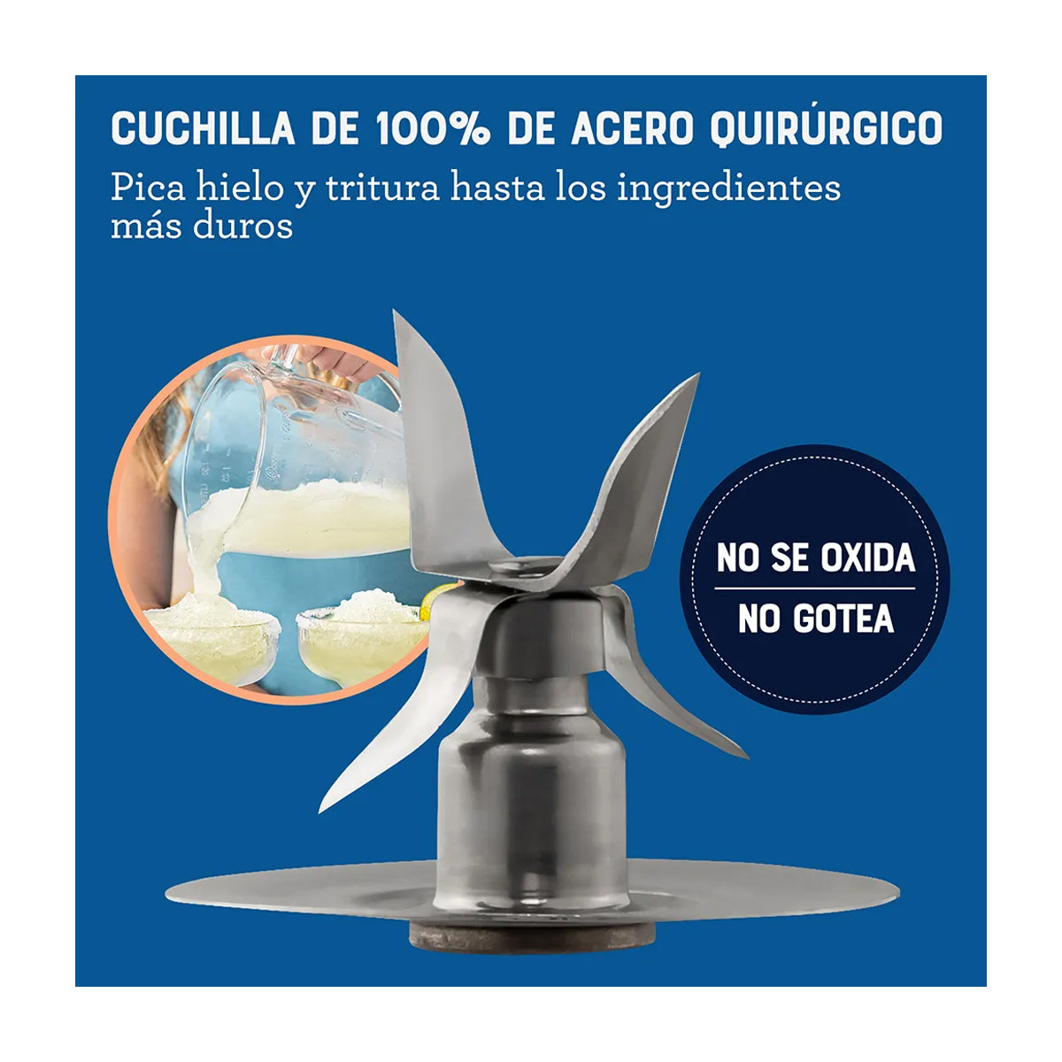 Oster BLSTPEGGPB Licuadora de 6 Velocidades | Boroclass | All-Metal Drive | Función de Pulso | 1.5L | 800W | Gris