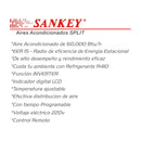 Sankey Aire Acondicionado Piso/Techo Comercial Inverter 60,000 BTU | Alto Desempeño | Eficiente | 220v