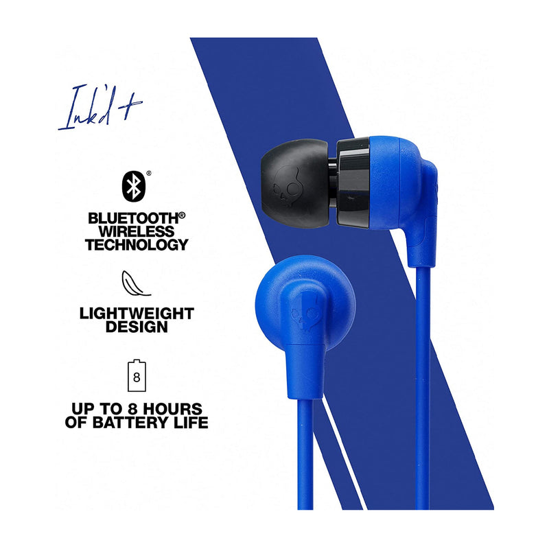 Skullcandy Ink'd+ Wireless Audífonos Inalámbricos Bluetooth | Azul