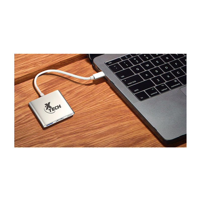 XTech Adaptador USB Tipo C a USB 3.1/HDMI/USB Tipo C 