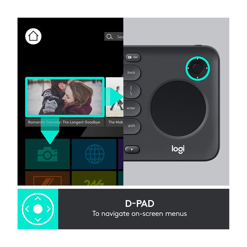 Logitech Teclado Inalámbrico para Smart TV, Smartphones, PC, Mac | 15 Metros | Touchpad | Bluetooth