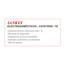 Sankey Cafetera Percoladora de 30 Tazas | Indicador de Temperatura | Acero Inoxidable | Plateado