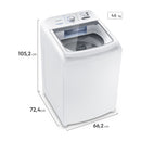 Frigidaire Lavadora Automática de Carga Superior | Essential Care | Jet&Clean | Perfect Dilution | Super Silencioso | 20kg