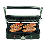 Hamilton Beach Prensa para Panini, Sandwichera y Parrilla para Interiores | Plateado