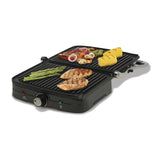 Hamilton Beach Prensa para Panini, Sandwichera y Parrilla para Interiores | Plateado