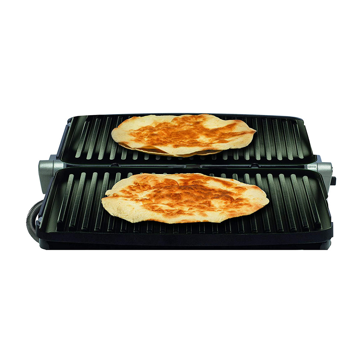 Hamilton Beach Prensa para Panini, Sandwichera y Parrilla para Interiores | Plateado
