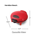 Hamilton Beach Maquina para hacer Quesadillas | 6 Piezas | 900W | Rojo