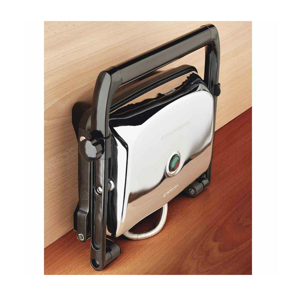 Hamilton Beach Panini Press Sandwichera Gourmet | Rejillas Antiadherentes | Plateado