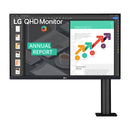 LG Monitor Ergo IPS LED QHD HDR10 de 27" | Flexibilidad Completa | AMD FreeSync | MaxxAudio | Black Stabilizer | Modo Juego | USB Tipo C | 144Hz