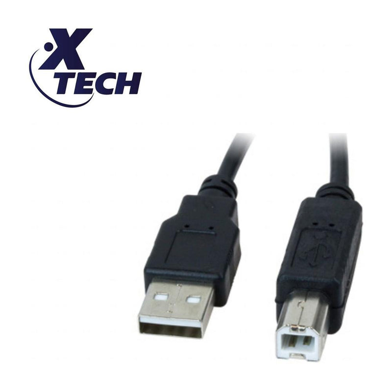 Xtech Cable para Impresoras | USB 2.0 a USB B | 3M