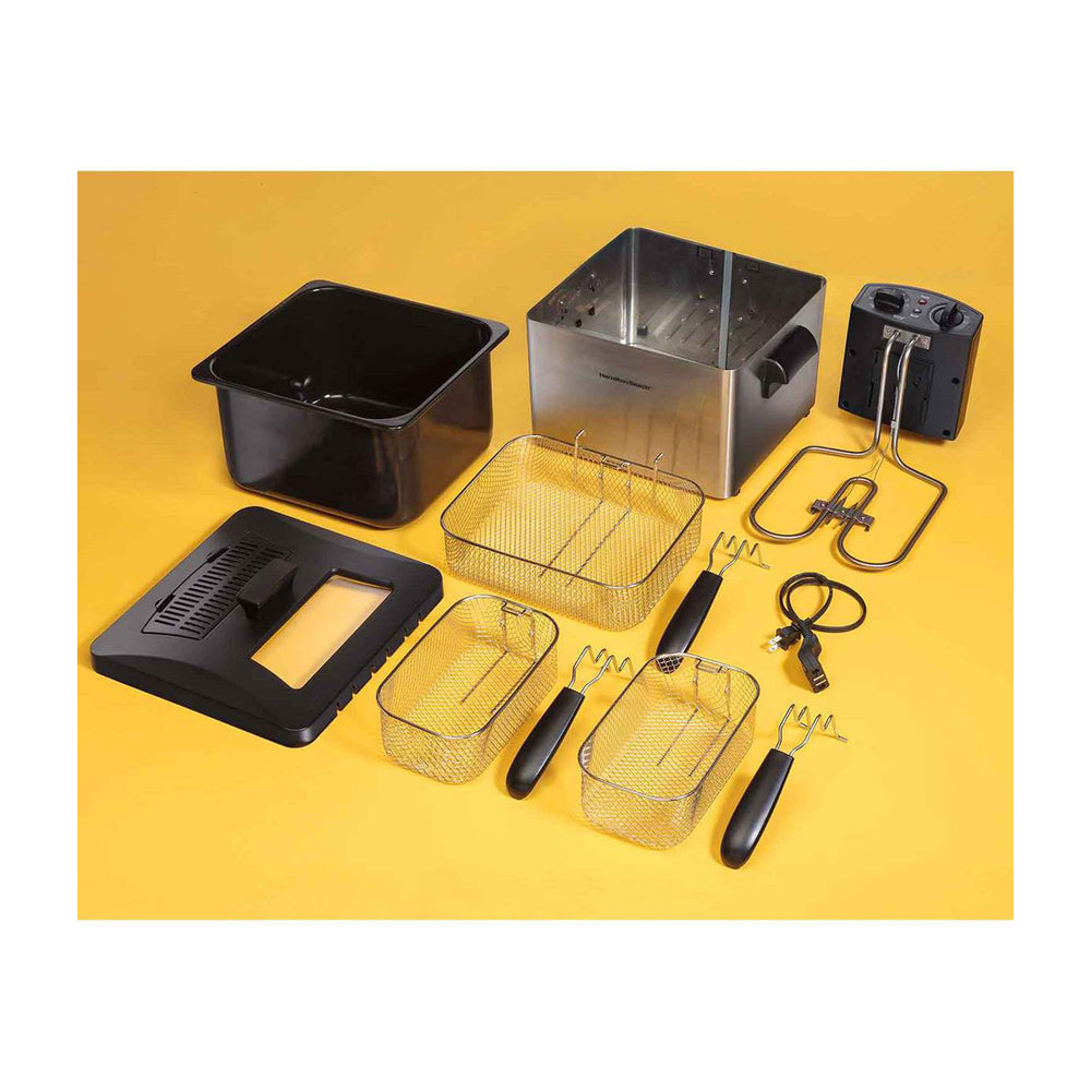 Hamilton Beach Freidora de Aceite de Inmersión | 12 Tazas | Profesional | Temporizador