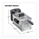 Hamilton Beach Freidora de Aceite de Inmersión | 8 Tazas de Aceite | 6 Tazas de Alimento | Profesional