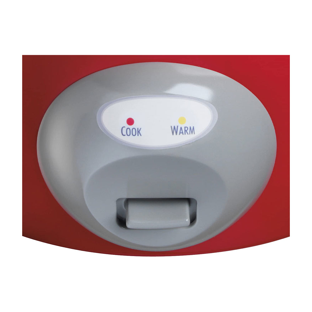 Hamilton Beach Olla Arrocera de 20 Tazas | Interior Antiadherente Extraible | Rojo