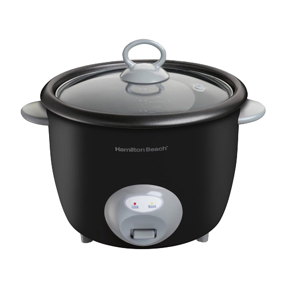 Hamilton Beach Olla Arrocera de 20 Tazas | Interior Antiadherente Extraible | Negro