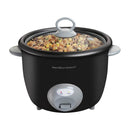 Hamilton Beach Olla Arrocera de 20 Tazas | Interior Antiadherente Extraible | Negro