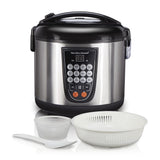 Hamilton Beach Olla Multifuncional de 4.3L | 14 Programas | Cocción Lenta | Interior Antiadherente Extraible