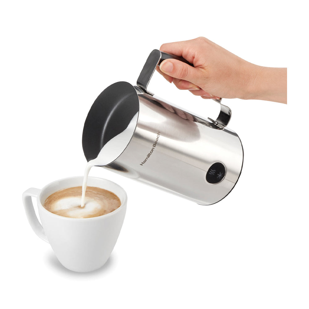 Hamilton Beach Espumador / Calentador de Leche | 3 Programas | Apagado Automático | Acero Inoxidable