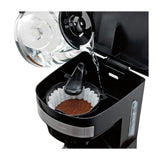 Hamilton Beach Cafetera de 12 Tazas | Programable | Pantalla LED | Negro