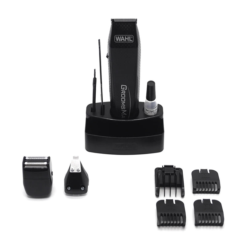 Wahl GroomsMan Kit de Afeitadora All-in-One Inalámbrica de 14 Piezas