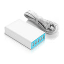 iLuv Cargador USB de 5 Puertos Compacto Para iPhone, Celulares y Tablets