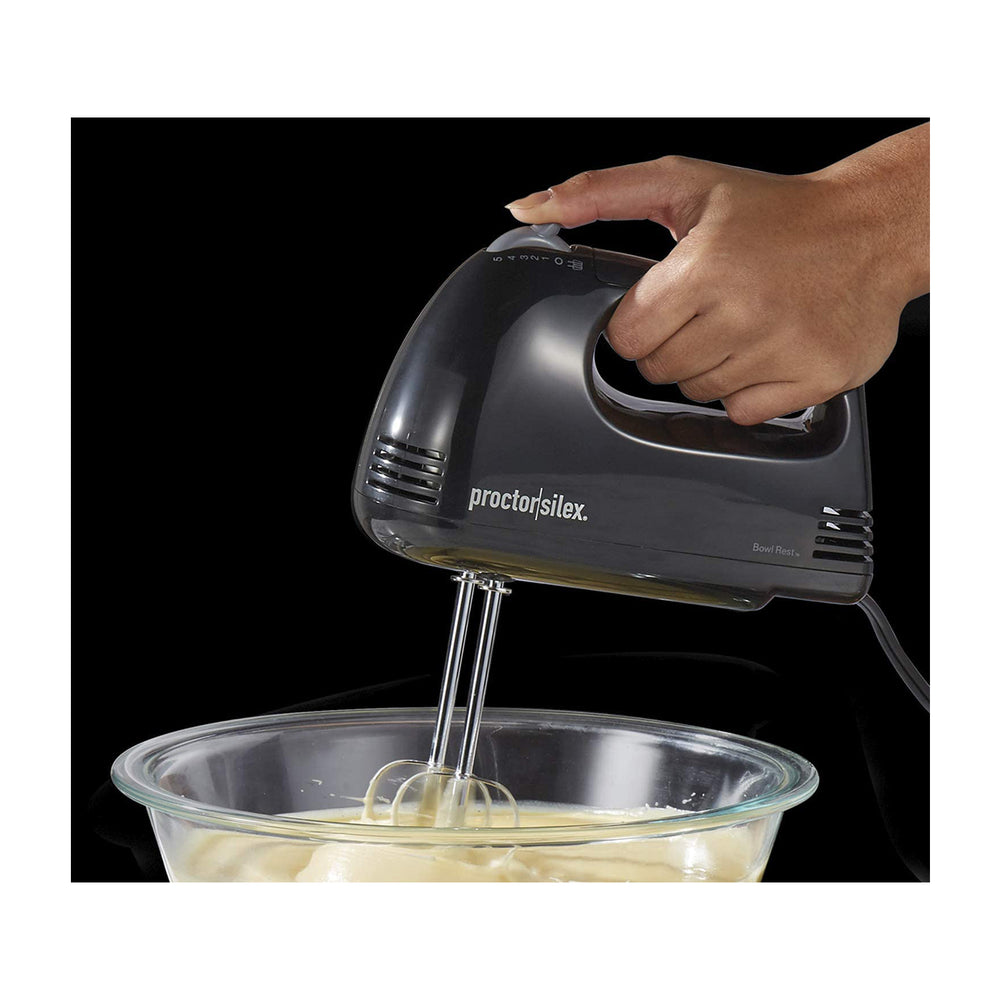 Proctor Silex Easy Mix Batidora de Mano de 5 Velocidades | 100W | Negro
